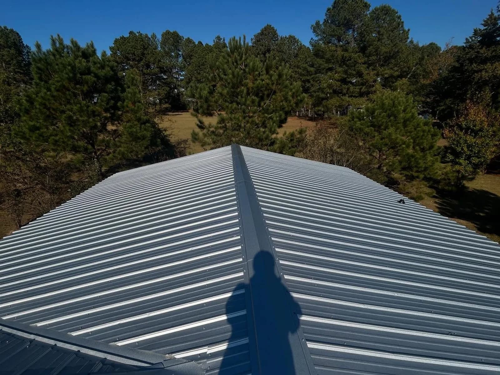 29-gauge Galvalume metal roof installed by Southeast Roofing in McComb, Mississippi
