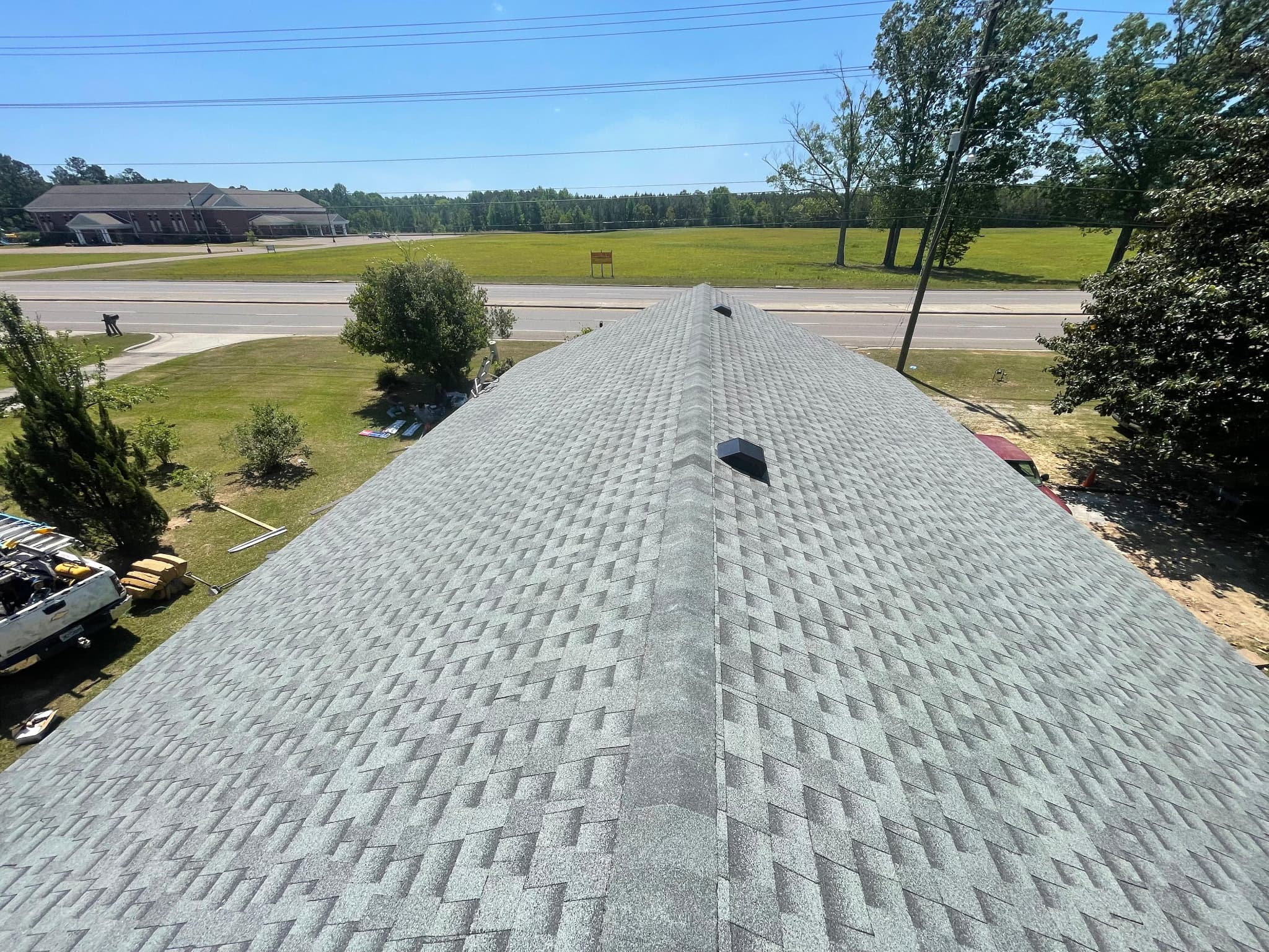 GAF Timberline HDZ shingles in Slate — roof completed by Southeast Roofing in Petal, Mississippi.