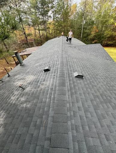 GAF Timberline Natural Shadow shingles in Slate — roof completed by Southeast Roofing in Purvis, Mississippi.