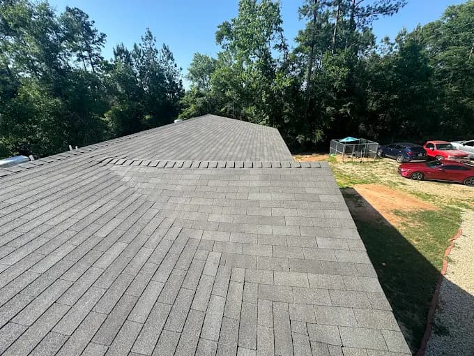 Owens Corning Supreme shingles in Driftwood — roof completed by Southeast Roofing in Lucedale, Mississippi.