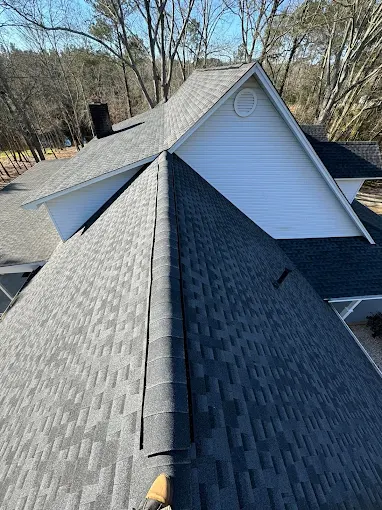GAF Timberline HDZ shingles in Charcoal — roof completed by Southeast Roofing in Ellisville, Mississippi.