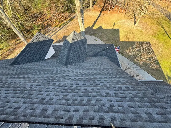 GAF Timberline HDZ shingles in Charcoal — roof completed by Southeast Roofing in Ellisville, Mississippi.