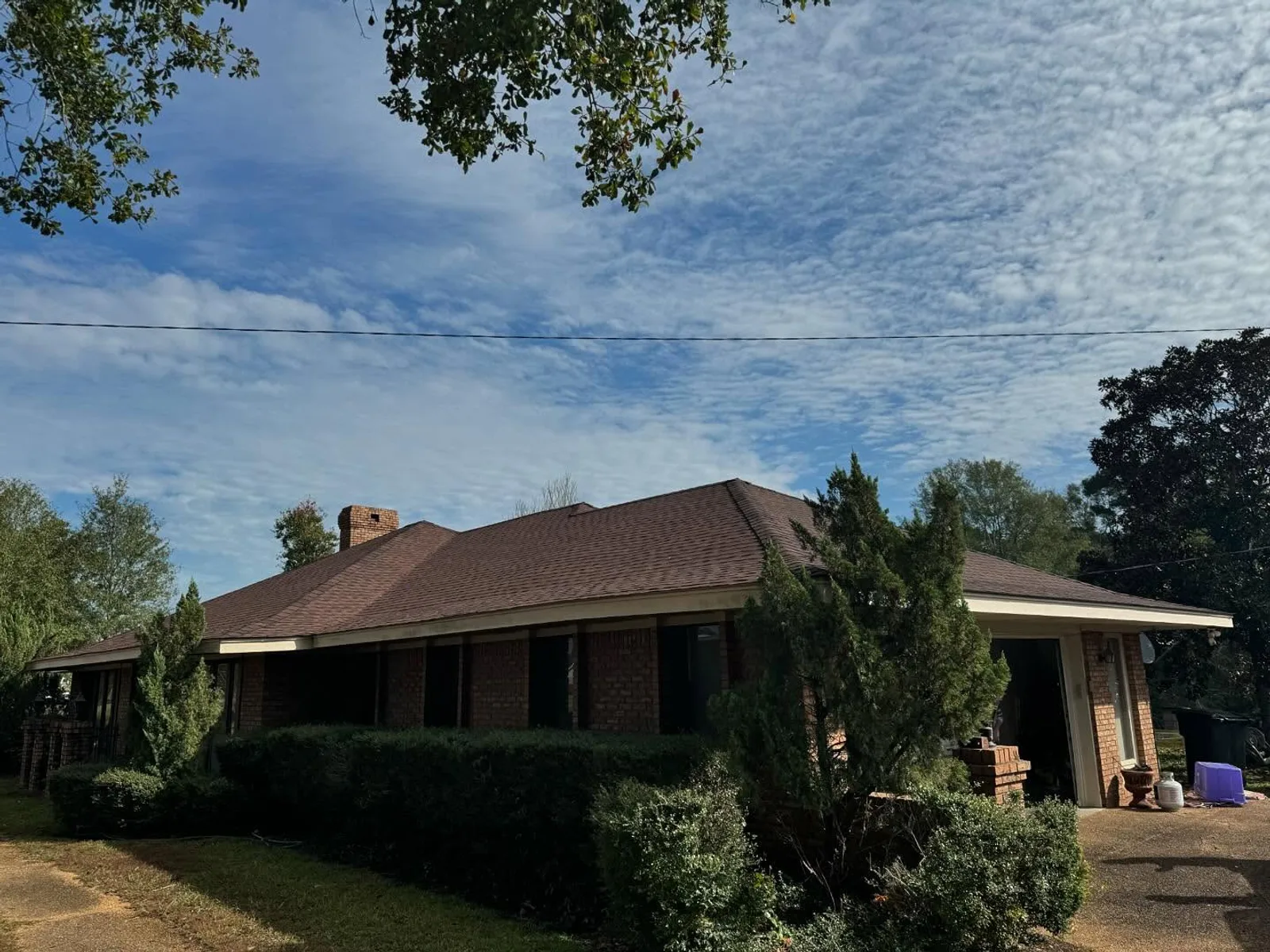 GAF Timberline HDZ shingles in Hickory — roof completed by Southeast Roofing in Brookhaven, Mississippi.