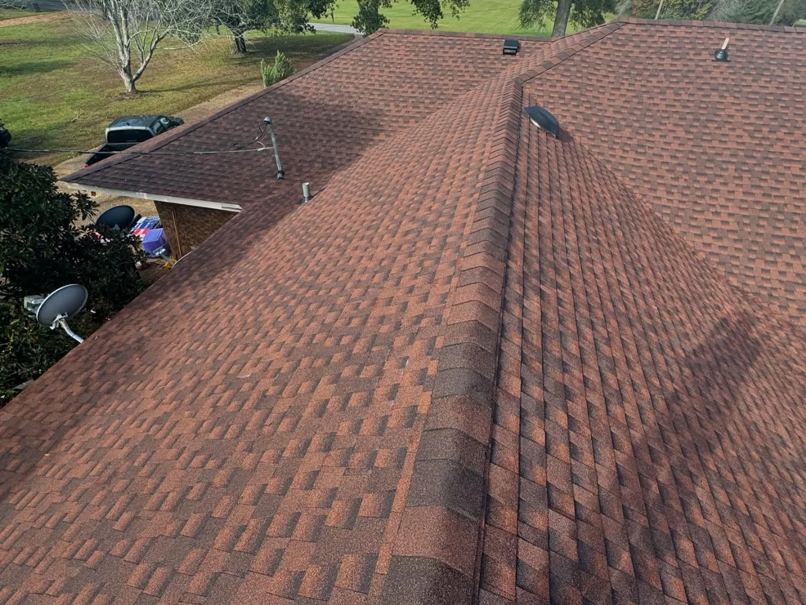 GAF Timberline HDZ shingles in Hickory — roof completed by Southeast Roofing in Brookhaven, Mississippi.