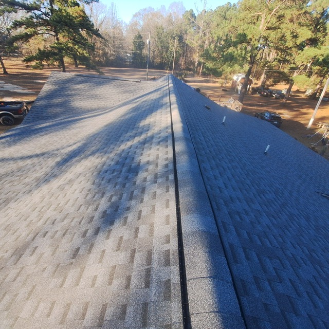 GAF Timberline HDZ shingles in Pewter Gray — roof completed by Southeast Roofing in Biloxi, Mississippi.