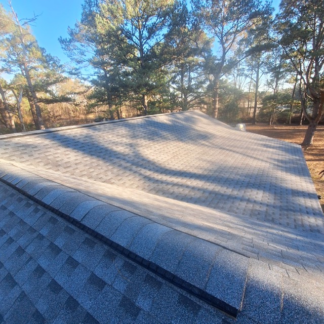 GAF Timberline HDZ shingles in Pewter Gray — roof completed by Southeast Roofing in Biloxi, Mississippi.