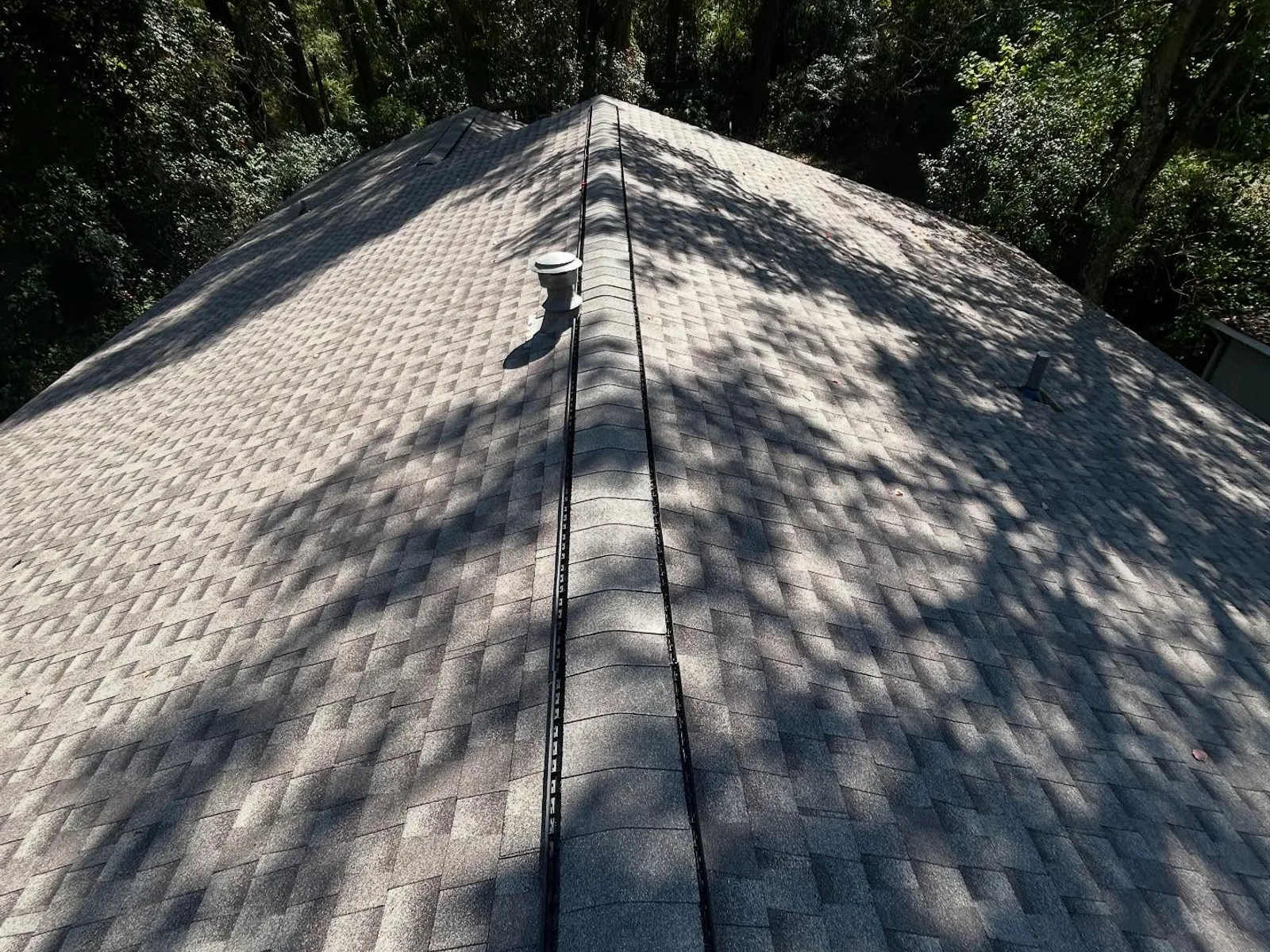 GAF Timberline HDZ shingles in Pewter Gray — roof completed by Southeast Roofing in Petal, Mississippi.