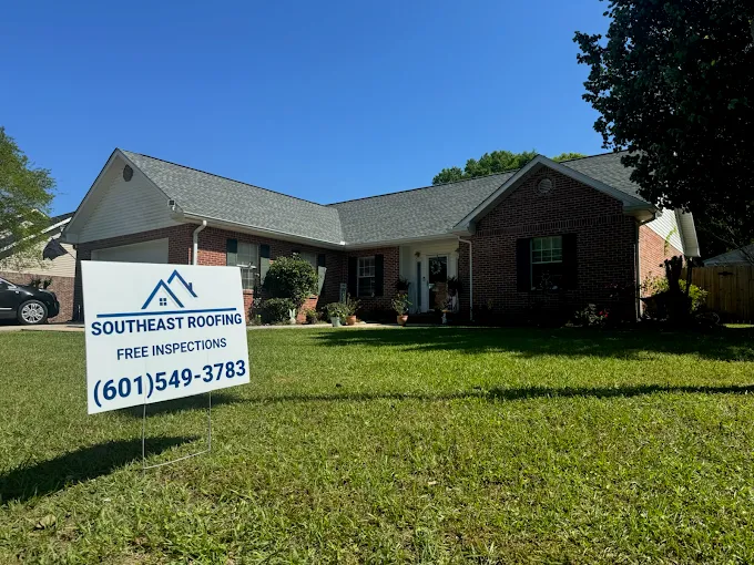 GAF Timberline HDZ shingles in Pewter Gray — roof completed by Southeast Roofing in Poplarville, Mississippi.