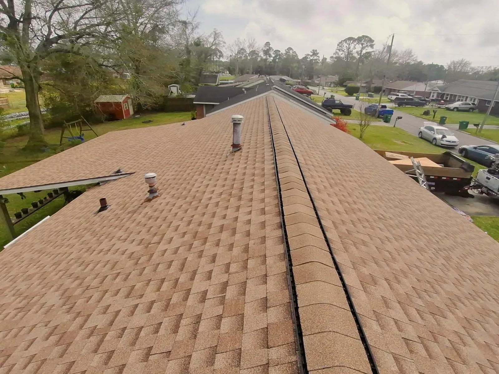 GAF Timberline HDZ shingles in Shakewood — roof completed by Southeast Roofing in Biloxi, Mississippi.
