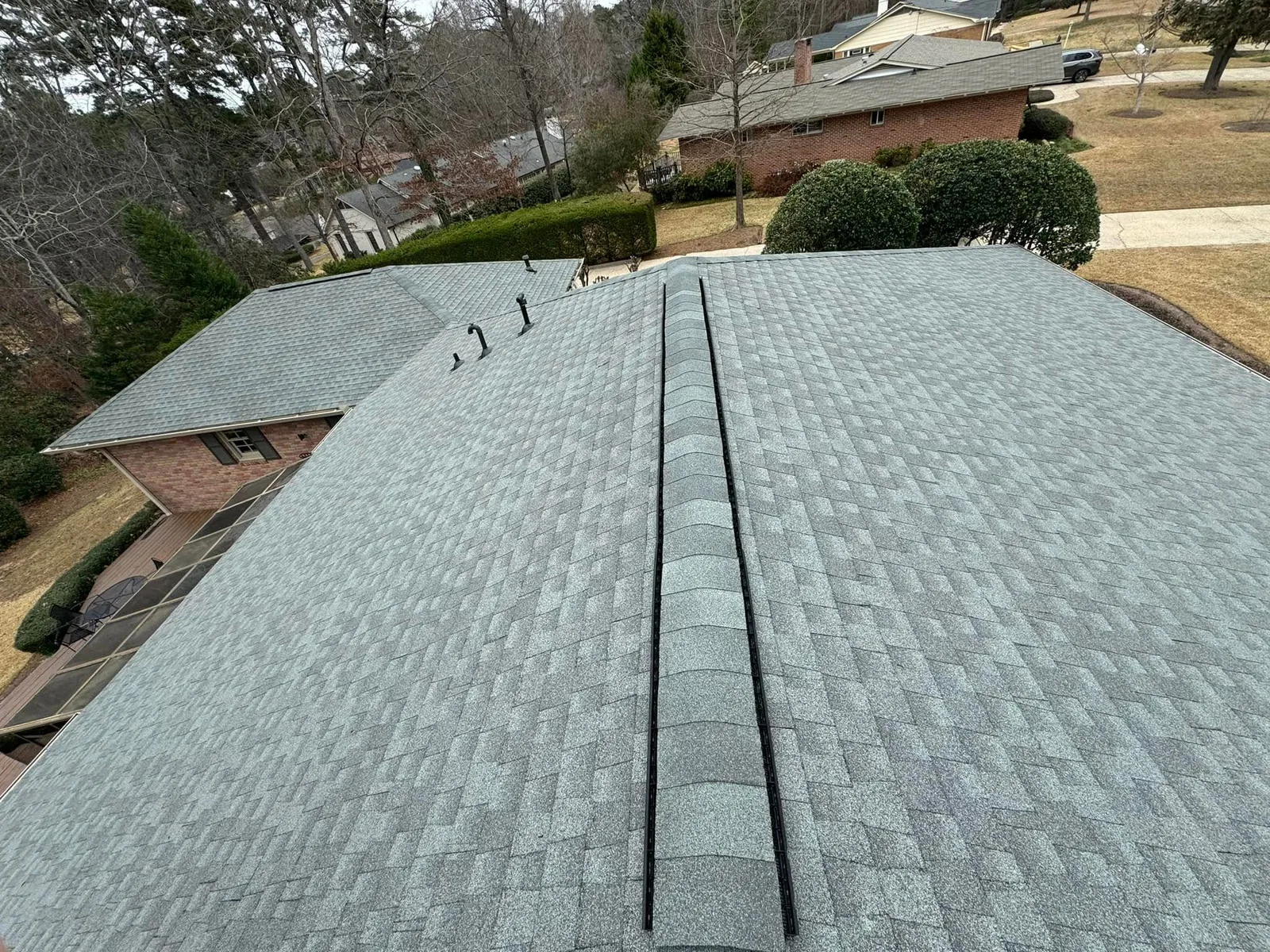 GAF Timberline HDZ shingles in Slate — roof completed by Southeast Roofing in Meridian, Mississippi.