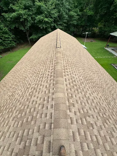 GAF Timberline Natural Shadow shingles in Shakewood — roof completed by Southeast Roofing in Purvis, Mississippi.
