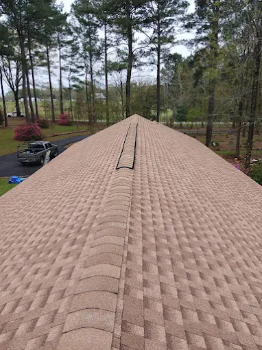 GAF Timberline Natural Shadow shingles in Shakewood — roof completed by Southeast Roofing in Purvis, Mississippi.